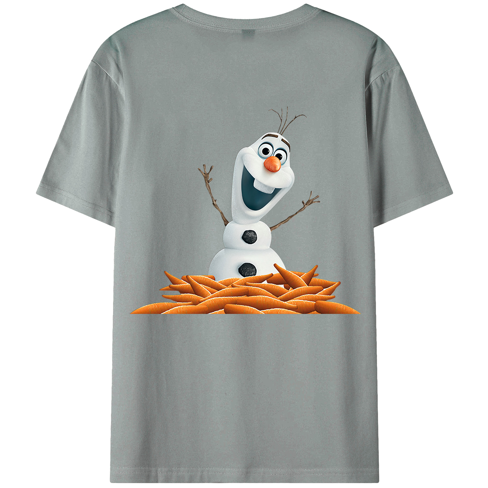 （画像用） アナと雪の女王 アンナ エルサ Frozen Anna Elsa 綿100％ メンズ半袖Tシャツ（バックプリント） 通気性